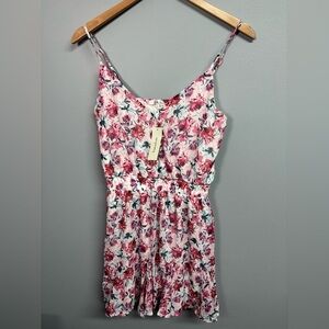 Francesca's Collections Pink Floral Dress